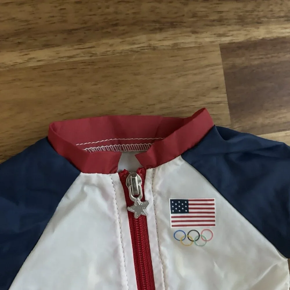 American Girl Team USA Jacket ONLY!! Discolored As Is! READ‎